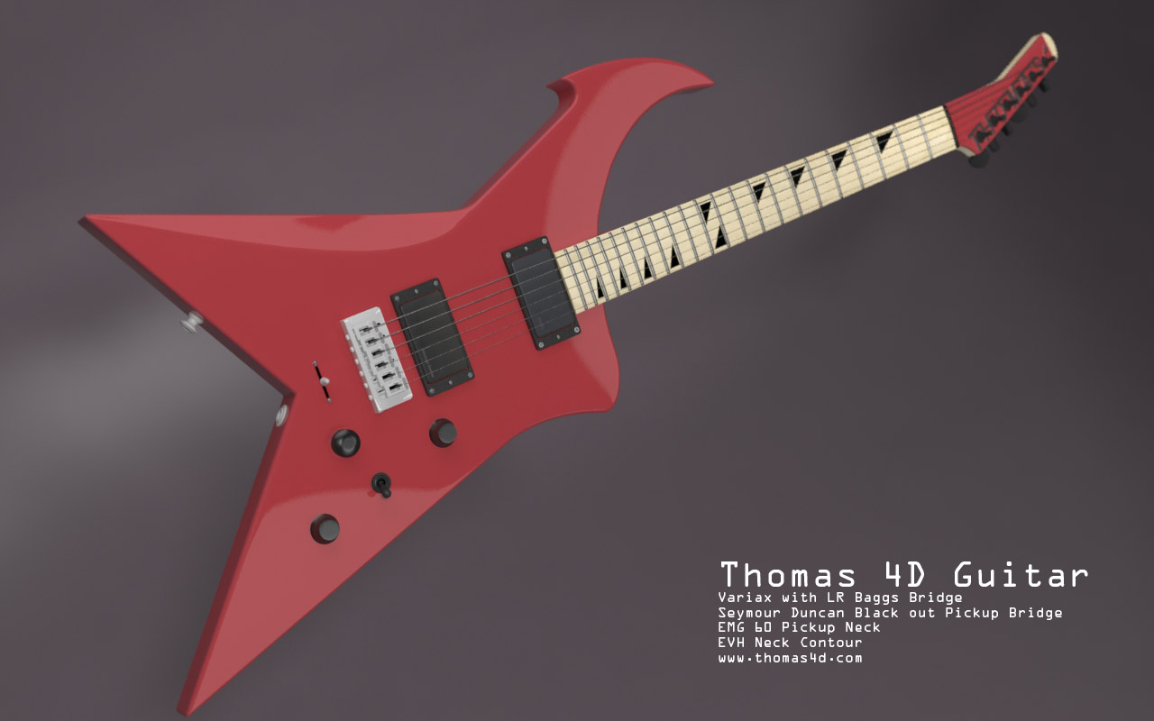 Guitar 3D model